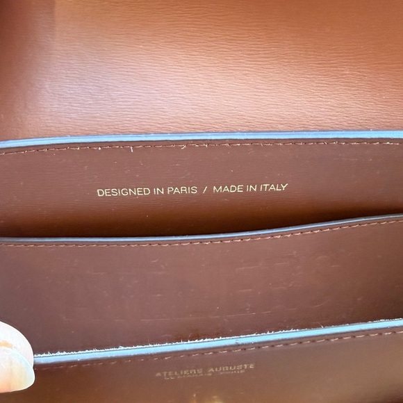Ateliers Auguste MINI MONCEAU GOLD EDITION Tan Leather Crossbody - Picture 4 of 6